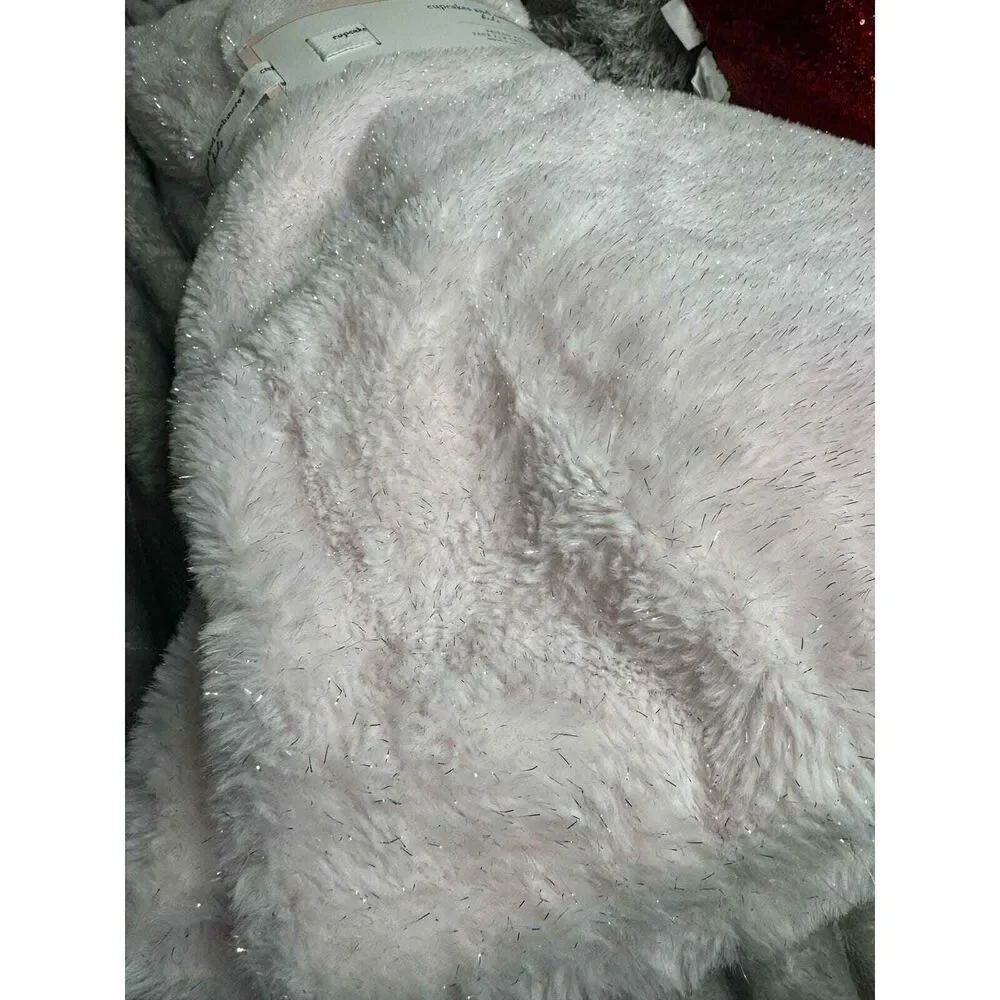 Cupcakes & cashmere twin throw Blanket novelty pink sparkle